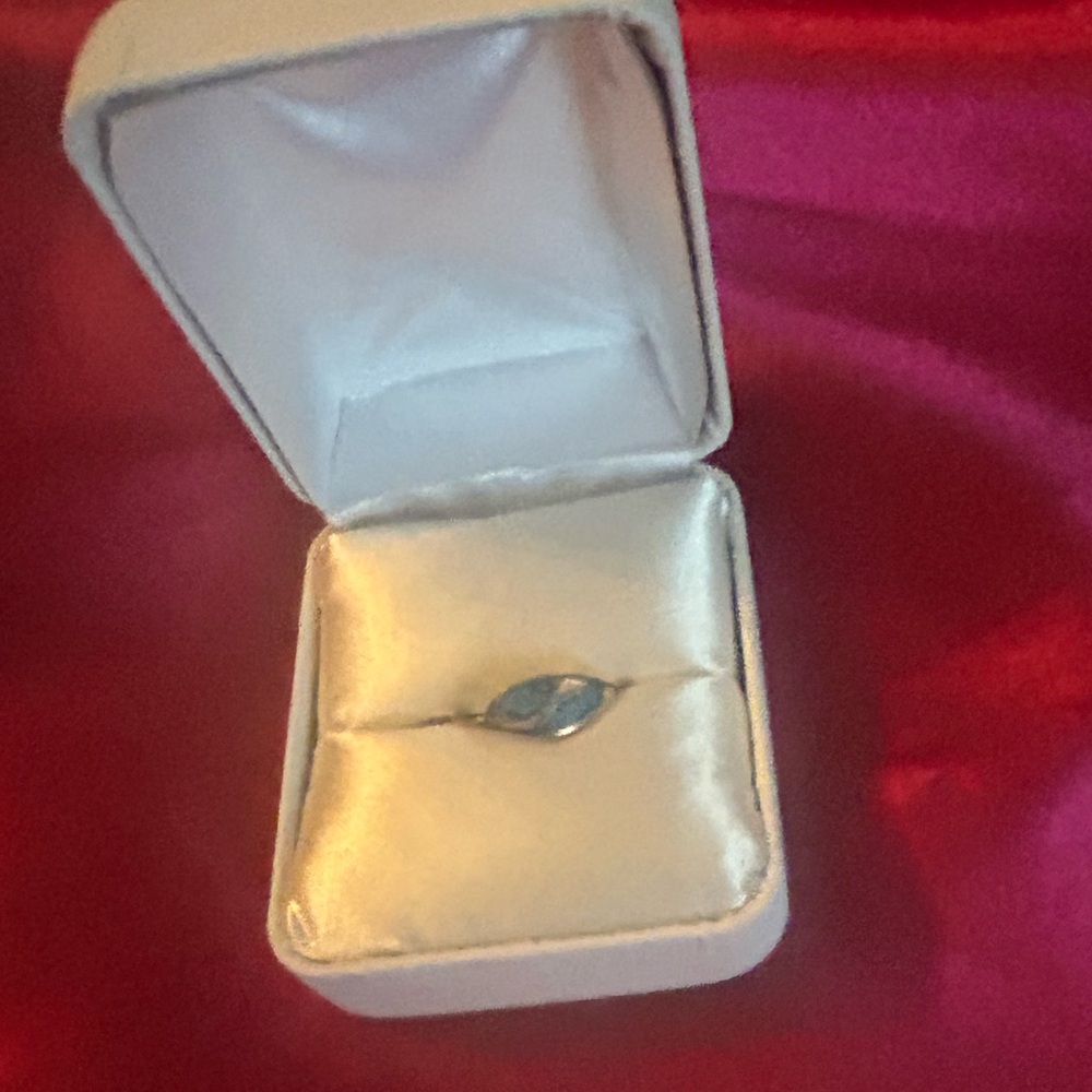 Women’s size 4 1/2 Silver Ring with Turquoise